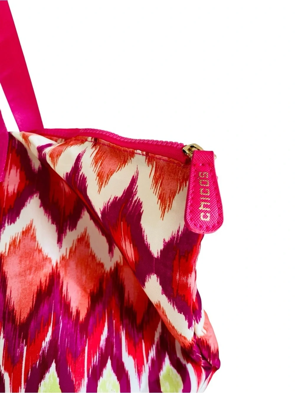 Chico’s Be Bold Ikat Packable XL Nylon Tote